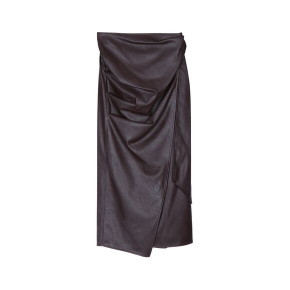 ELISABETTA FRANCHI Dresses & Skirts - Elisabetta Franchi Women Gonna Longuette Eco Pelle